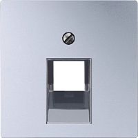 Лицевая панель Jung EcoProfi для 1-м. розетки RJ11/RJ45 алюминий картинка